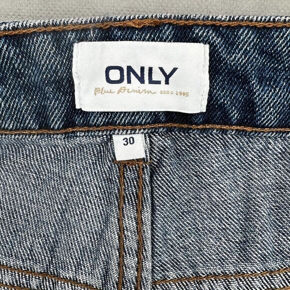 Only Blue Denim Women’s High Waist Short Size 30 - Picture 9 of 10